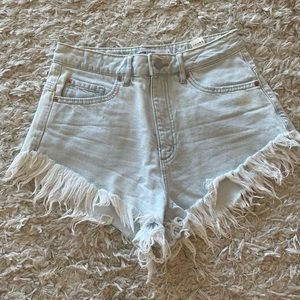Light Denim Jean Shorts